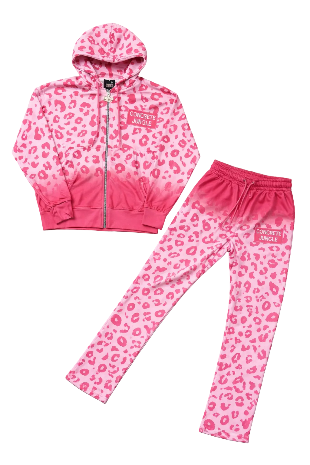 Concretejungle Pink leopard sweatsuit