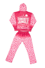 Concretejungle Pink leopard Set