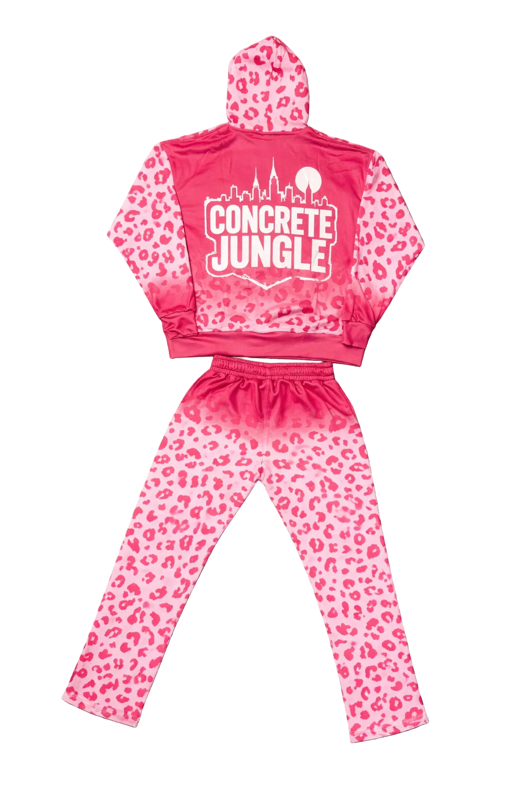 Concretejungle Pink leopard sweatsuit