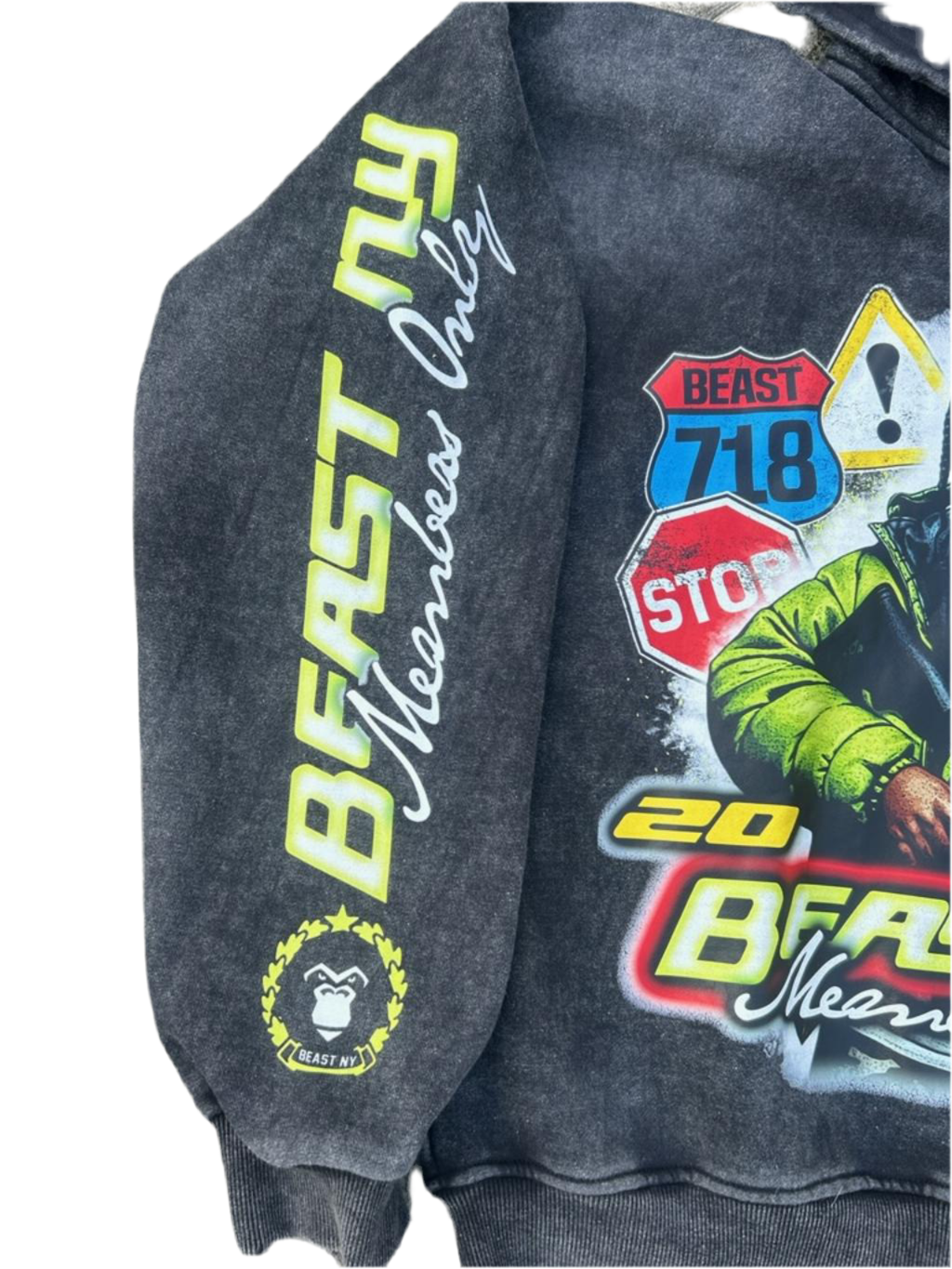 CONCRETE JUNGLE (Beast NY Collection) Hoodie  (Zip-Up Style)