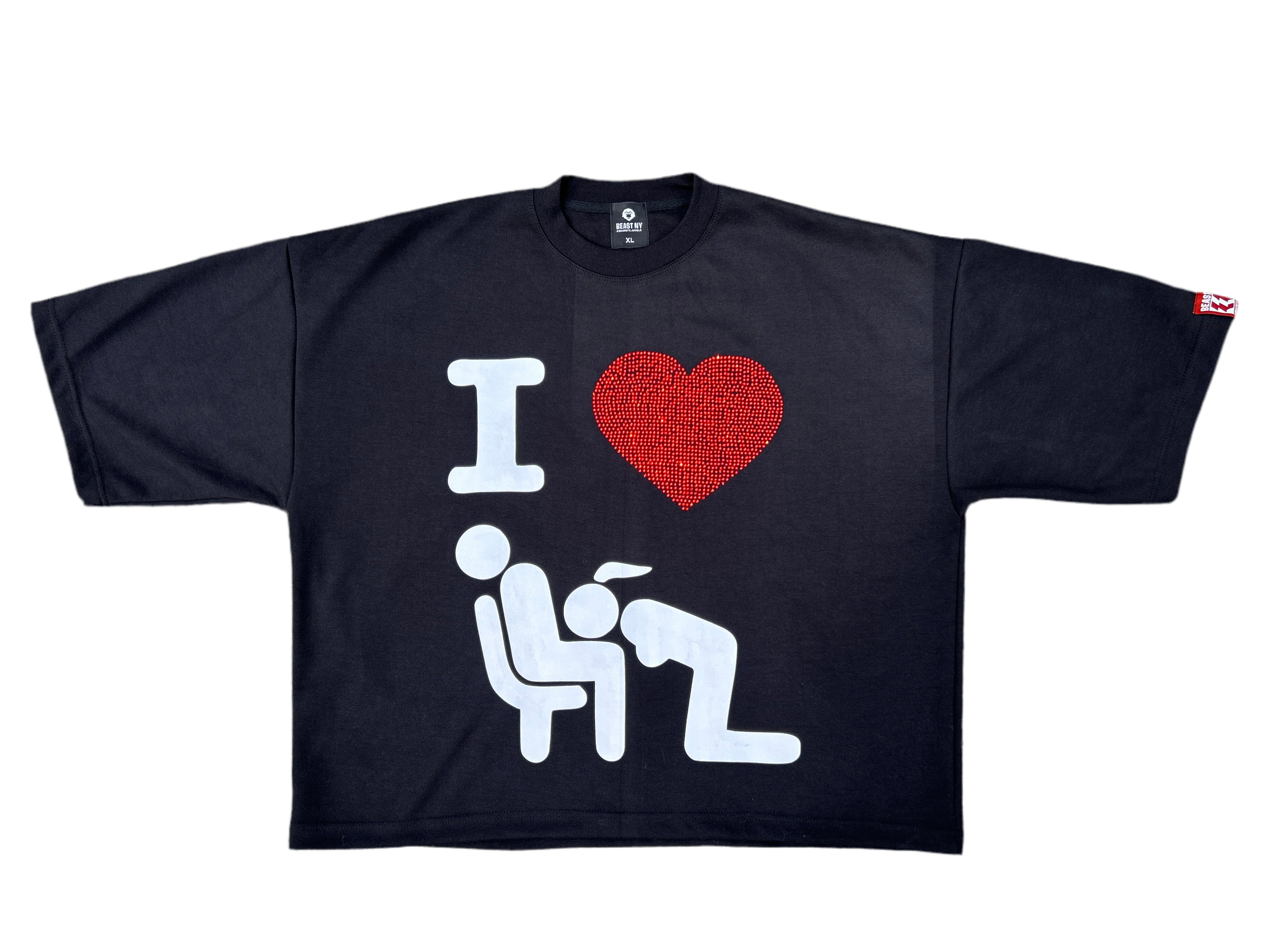 Our famous “I ❤️ head” Boxy Gemstone Tee