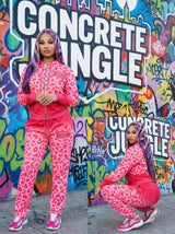 Concretejungle Pink leopard Set