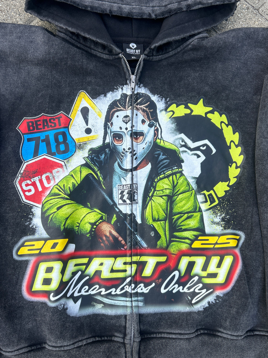 CONCRETE JUNGLE “Beast collection” Hoodie – 2025 Edition (Zip-Up Style)