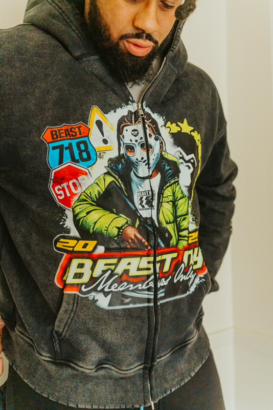 CONCRETE JUNGLE “Beast collection” Hoodie – 2025 Edition (Zip-Up Style)