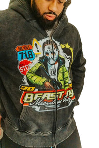 CONCRETE JUNGLE (Beast NY Collection) Hoodie  (Zip-Up Style)