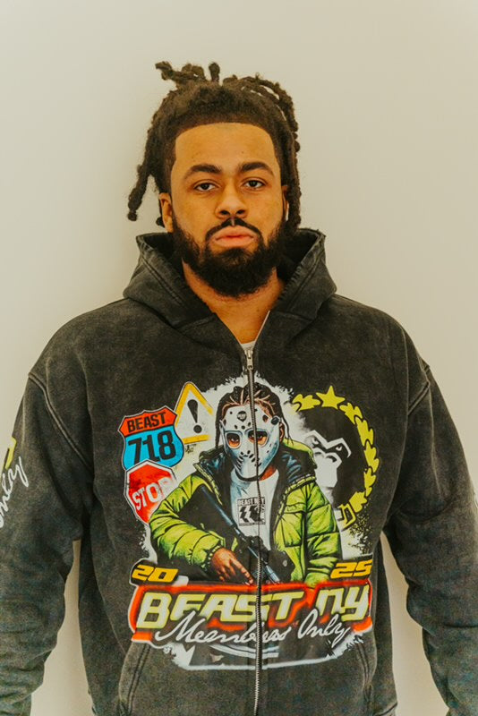 CONCRETE JUNGLE “Beast collection” Hoodie – 2025 Edition (Zip-Up Style)