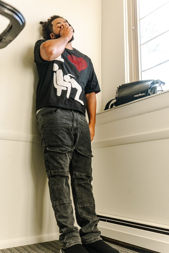 Our famous “I ❤️ head” Boxy Gemstone Tee