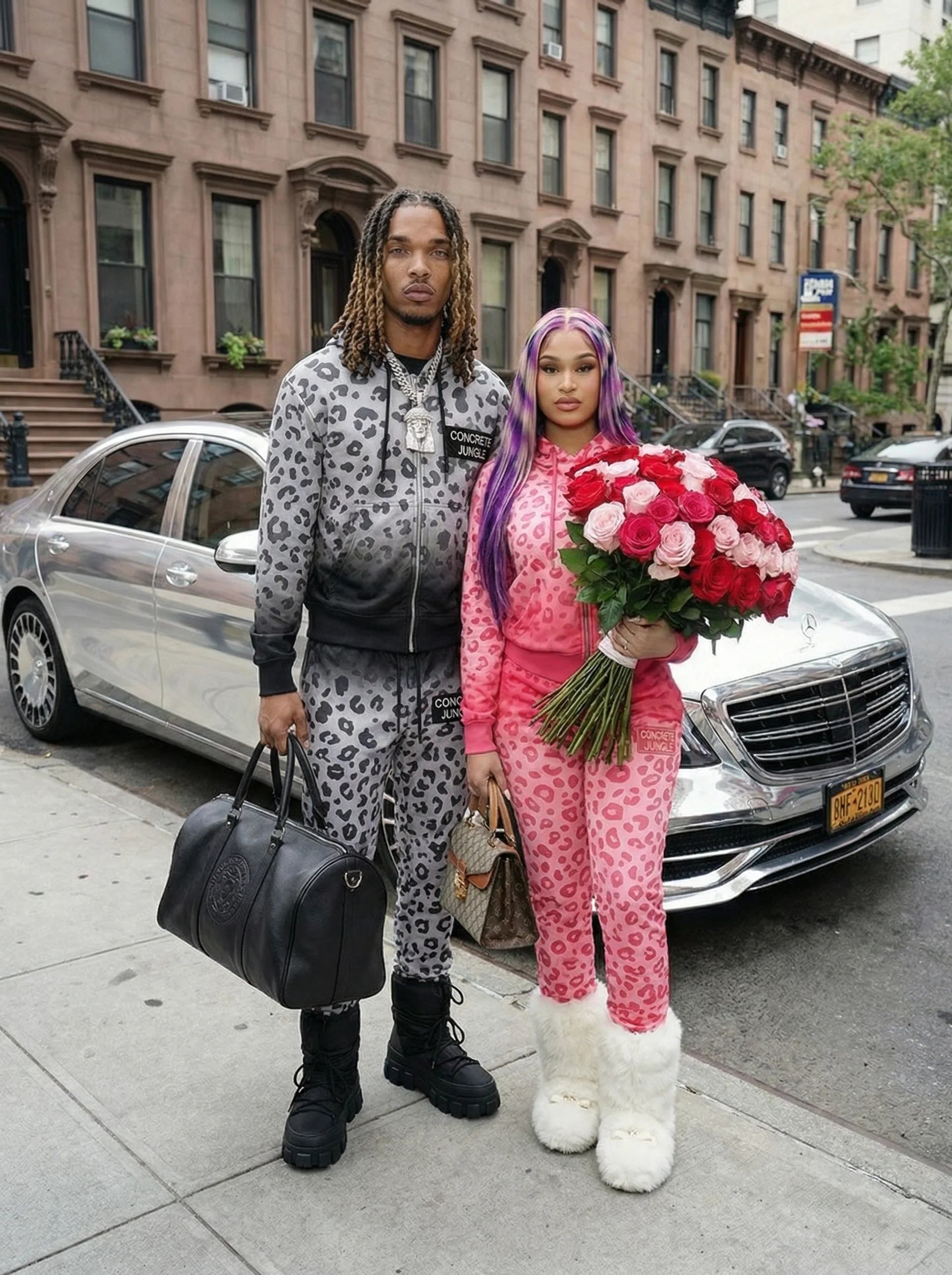 Concrete Jungle Leopard Gradient Sweatsuit