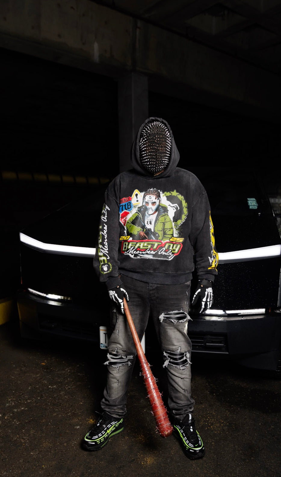 CONCRETE JUNGLE (Beast NY Collection) Hoodie  (Zip-Up Style)