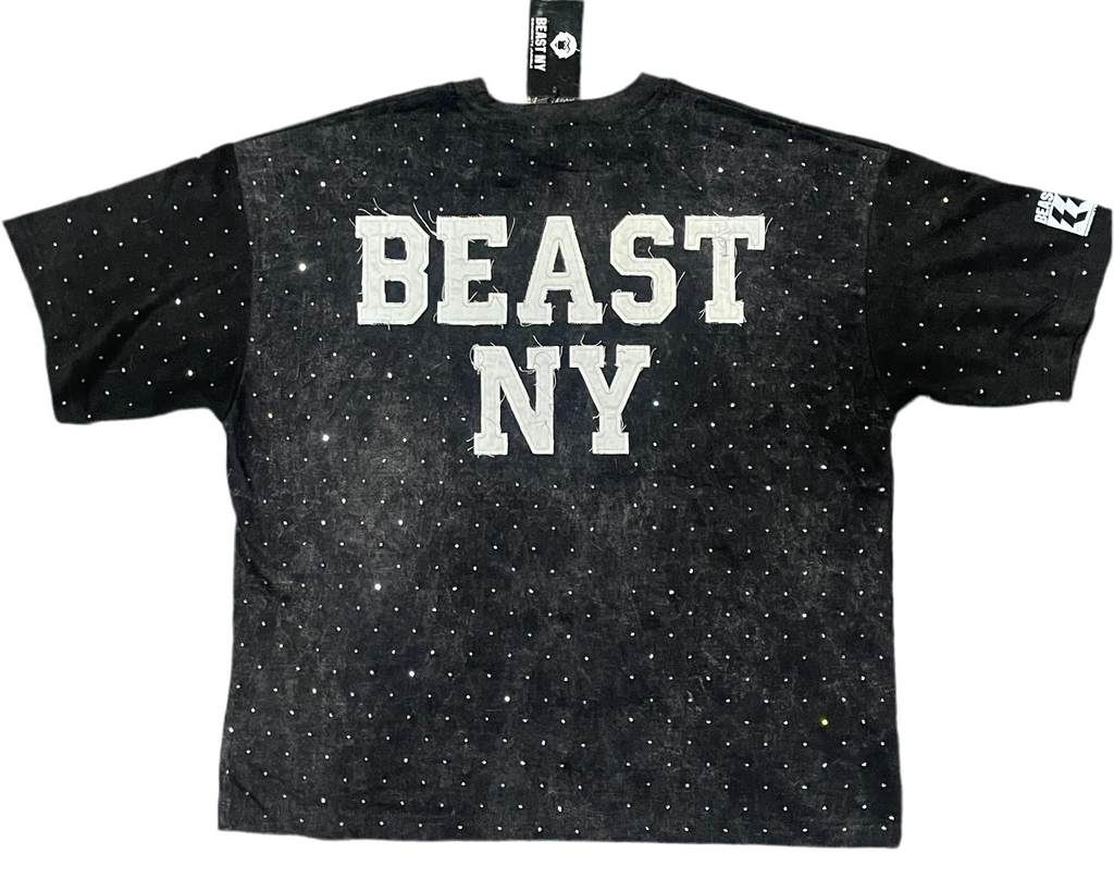 Statue of Liberty - Rhinestone Distressed Tee