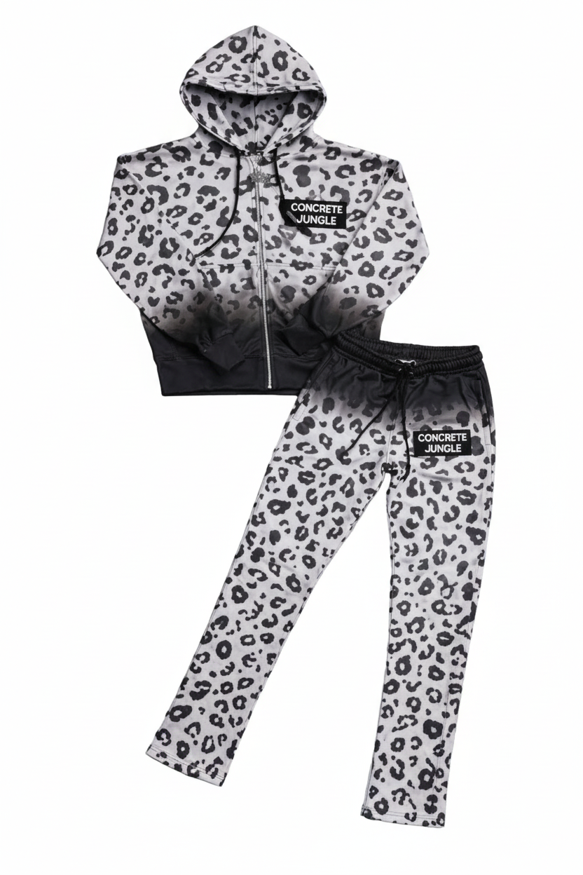 Concrete Jungle Leopard Gradient Sweatsuit