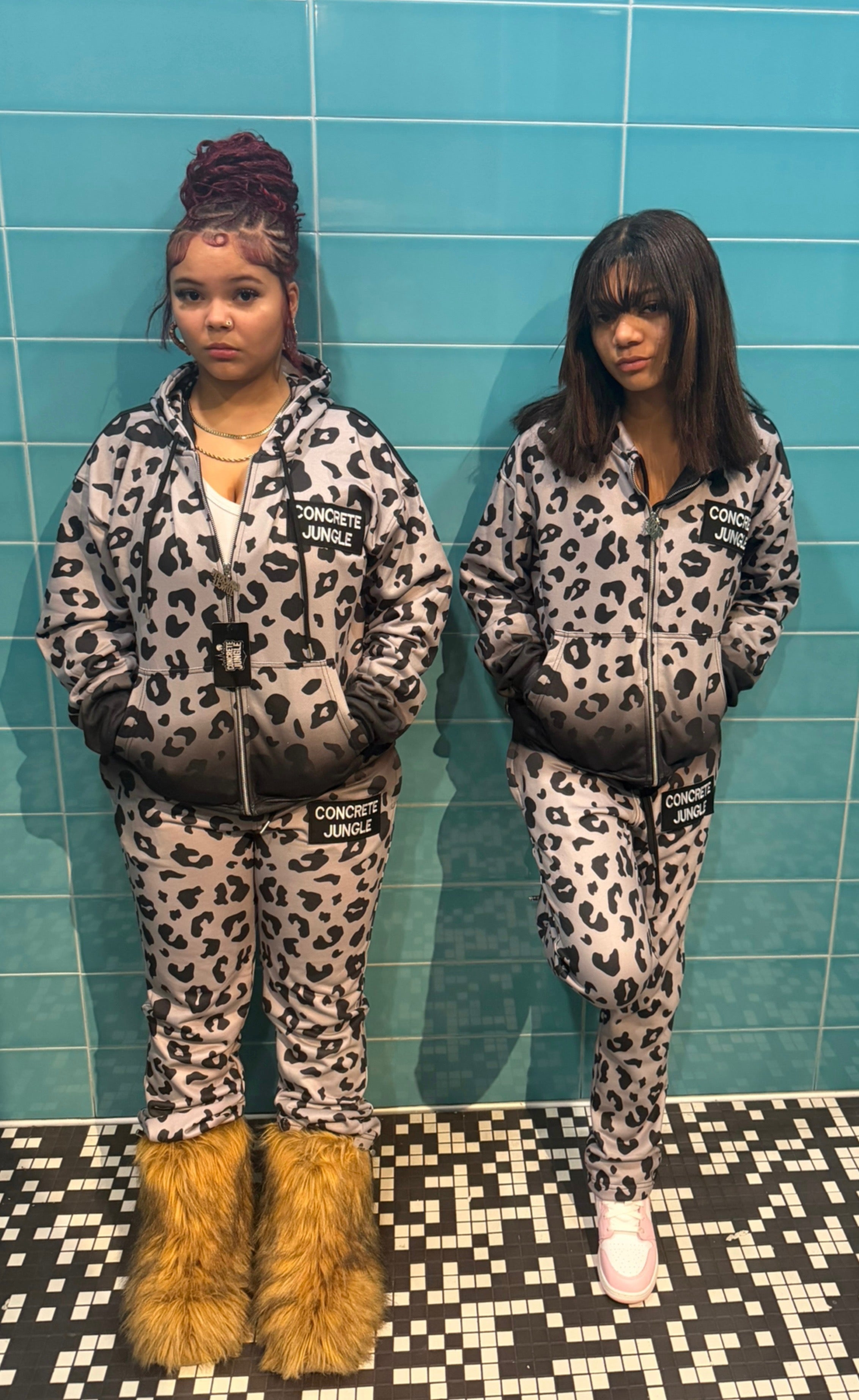 Concrete Jungle Leopard Gradient Sweatsuit