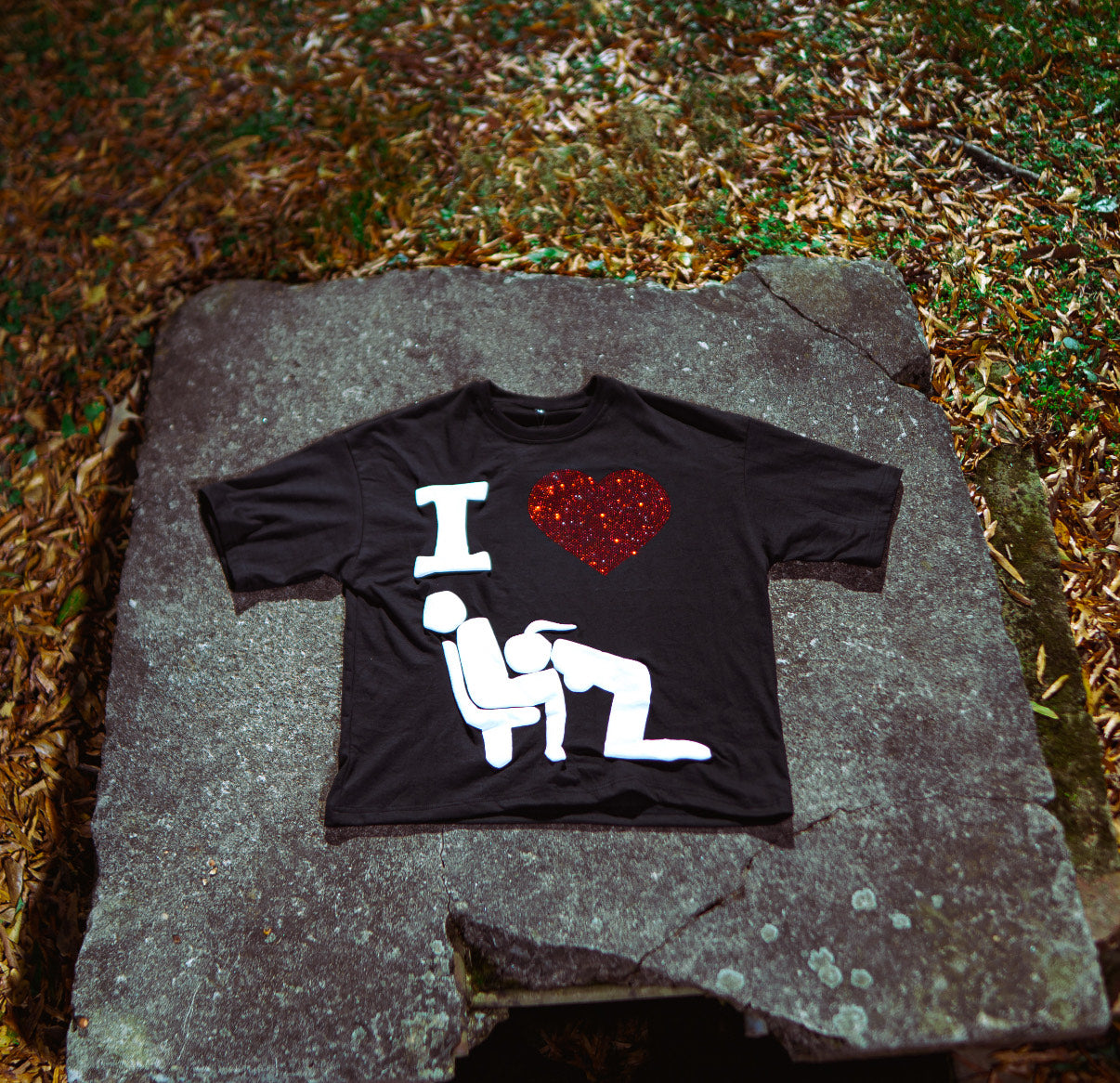 Our famous “I ❤️🫦” Boxy Gemstone Tee (Beast NY Collection)